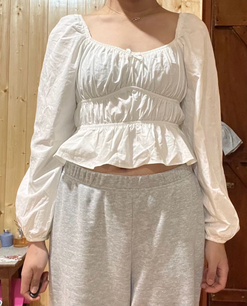 White Bow Top