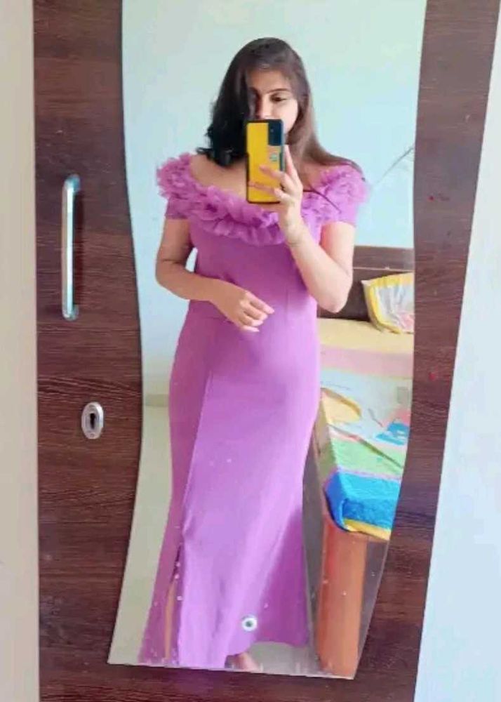 Elegant Purple Maxi Dress