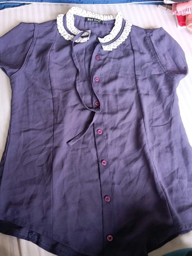 Red Evil Mauve 34 Chest Top