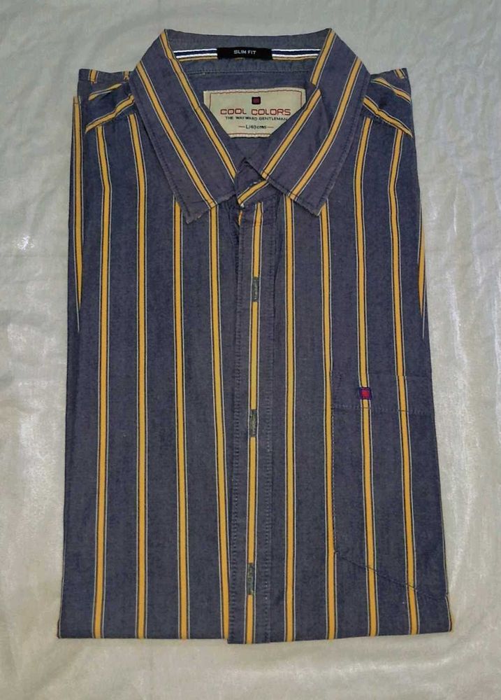 Cool Colors Striped Shirt