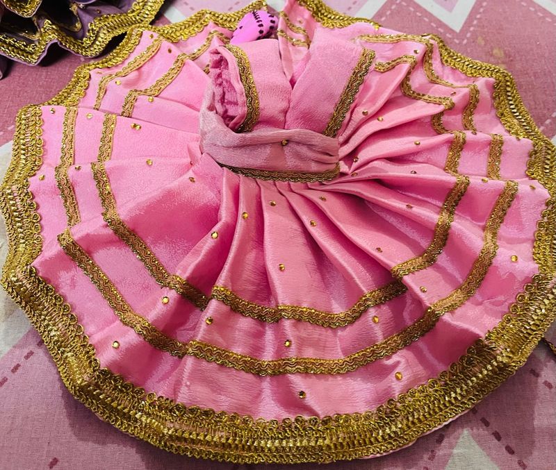 Laddu Gopal Fancy Dress Size 7,8,9 Pink Colours