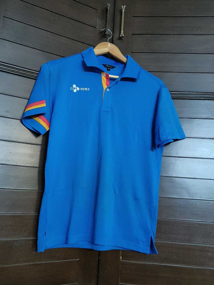 Bando Men Blue Casual Polo Tshirt