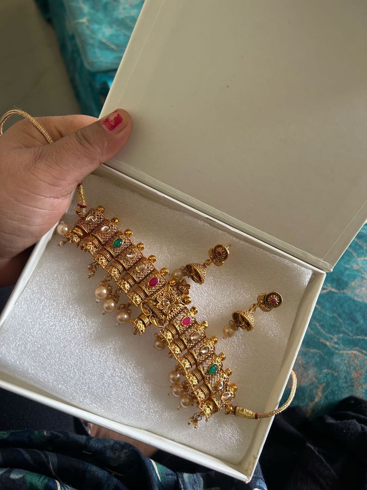 Gold Plated Choker Set