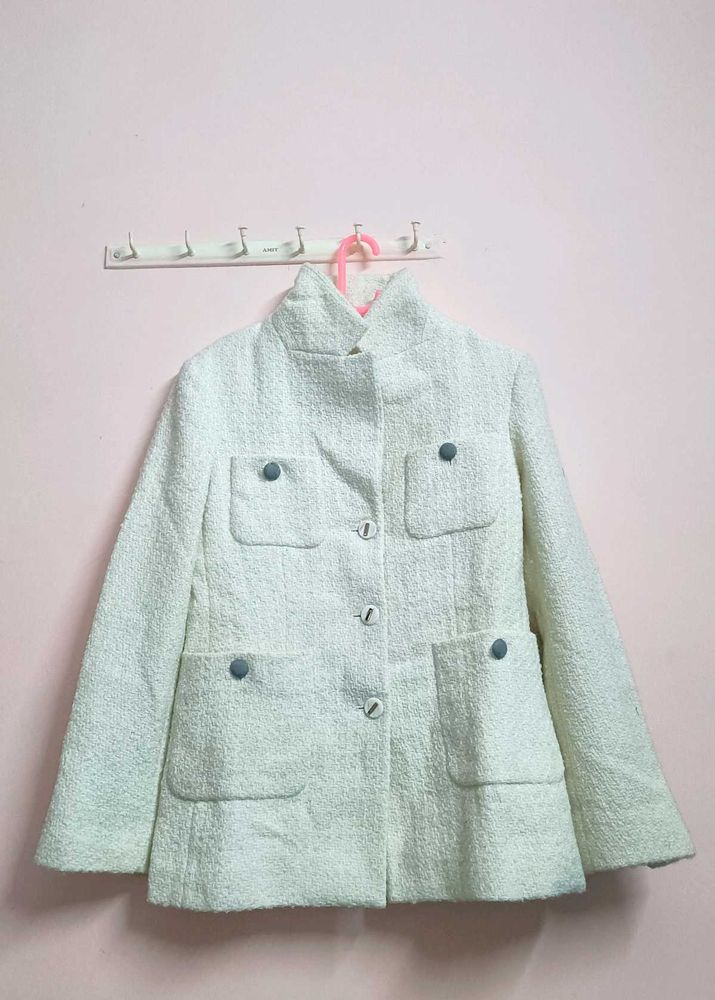 Women White Beautiful Coat