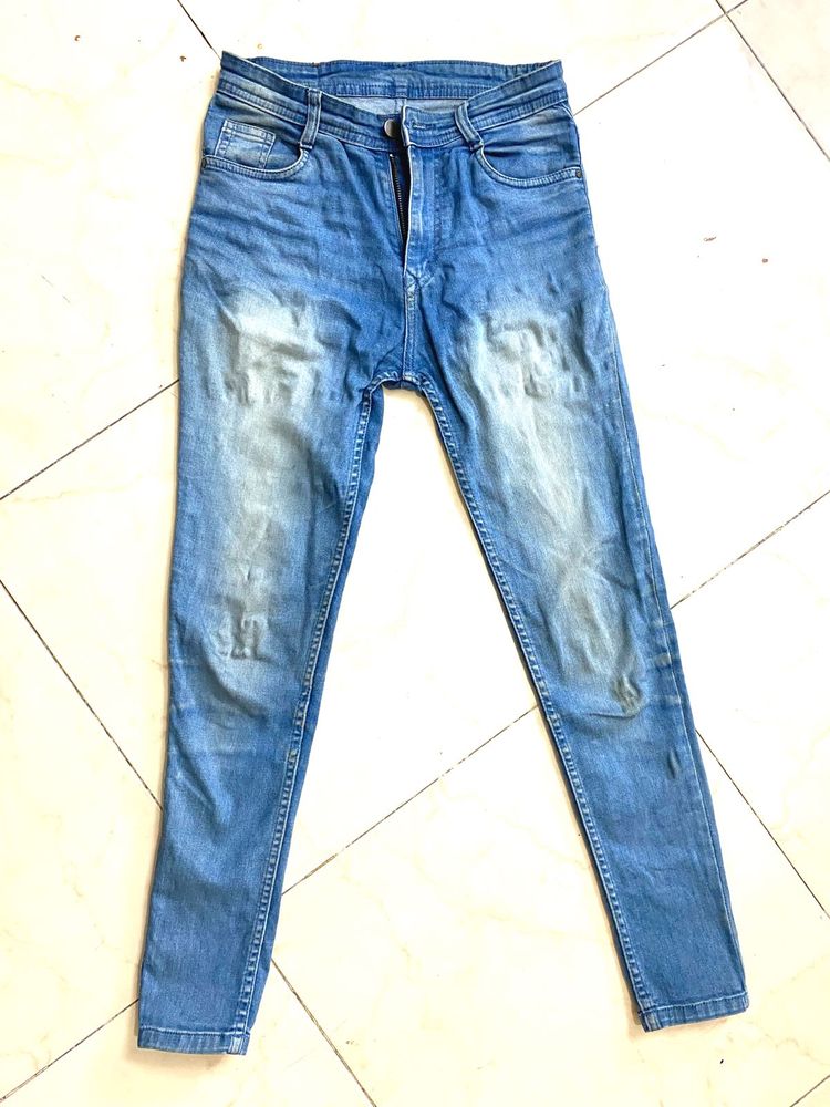 Blue Colour Skinny Jeans