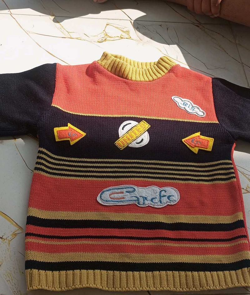 Kids Colorful Knit Sweater