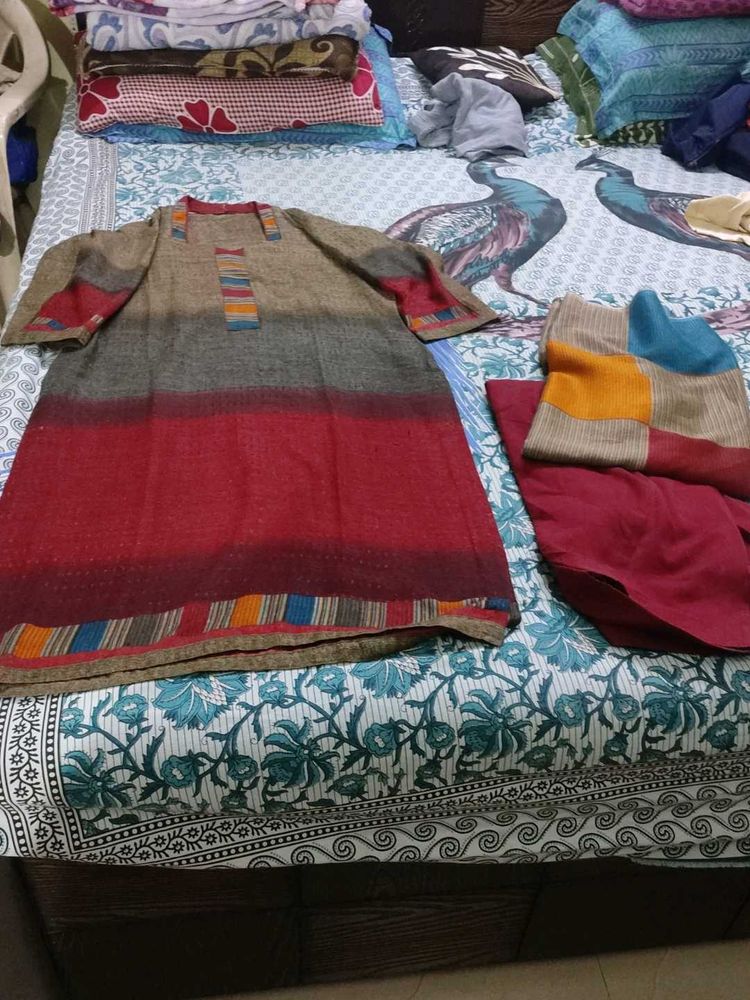 Elegant Ethnic winter suit set