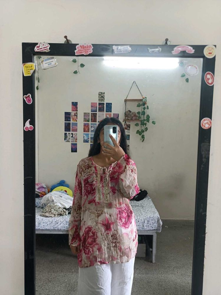 Floral Print Kurta