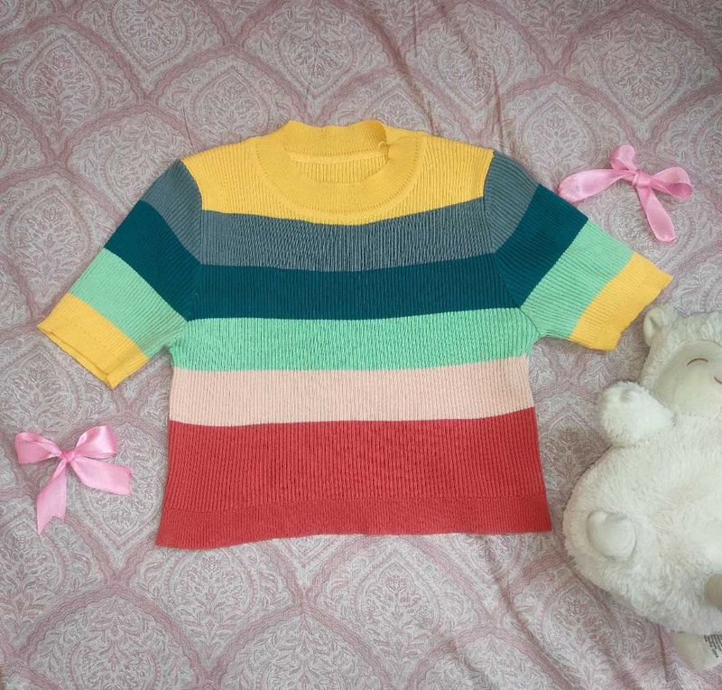 Striped Knit Top