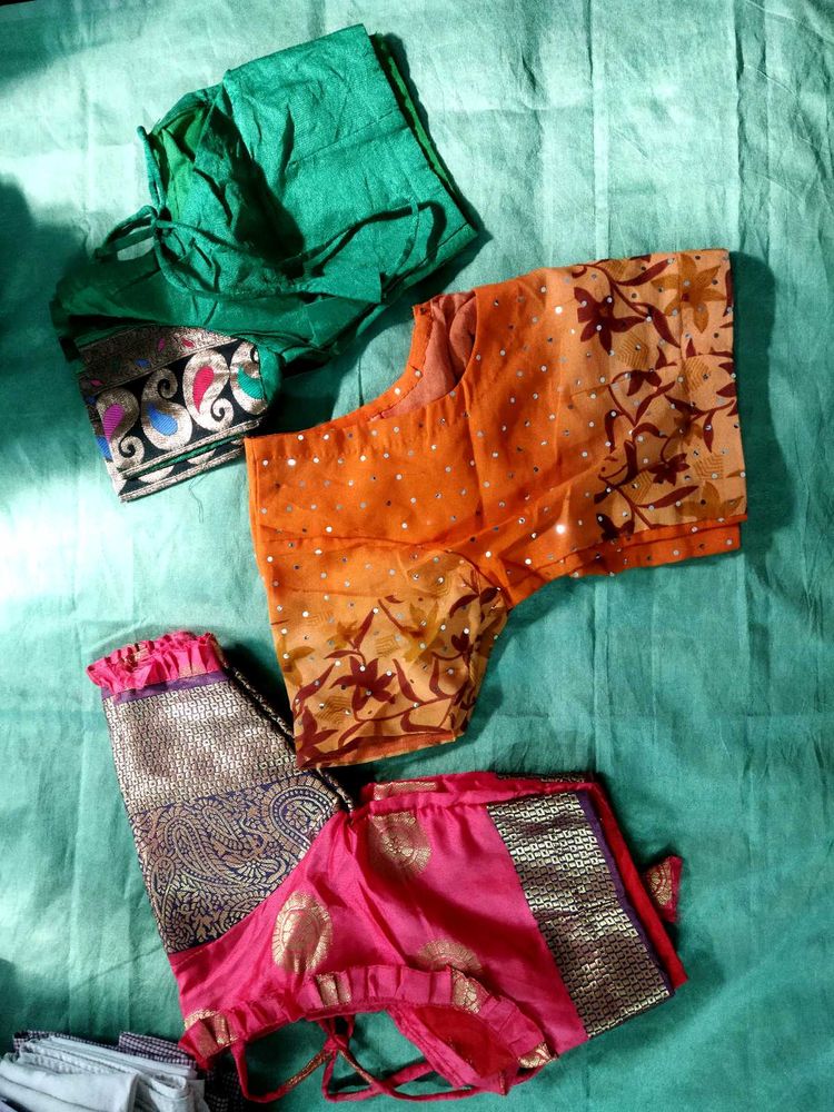 3 Embellished Saree Blouse