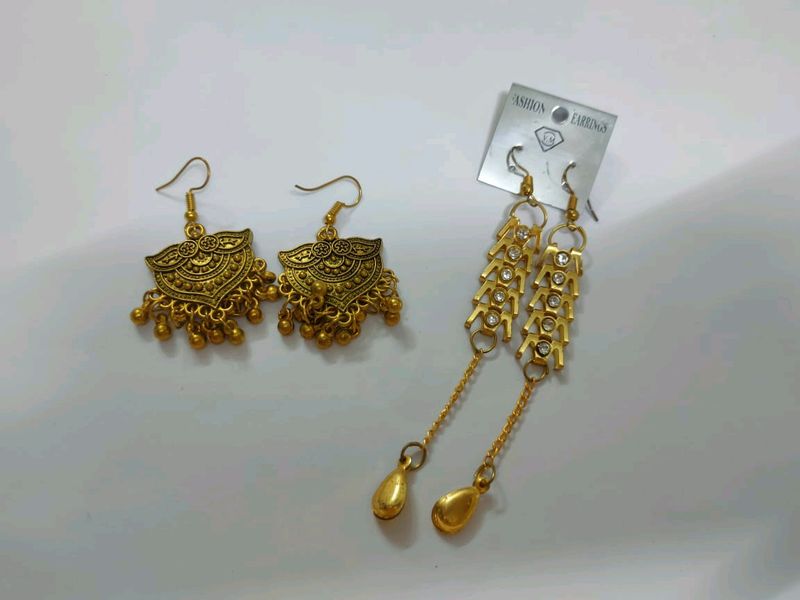 Golden Earring Combo Pack of 2