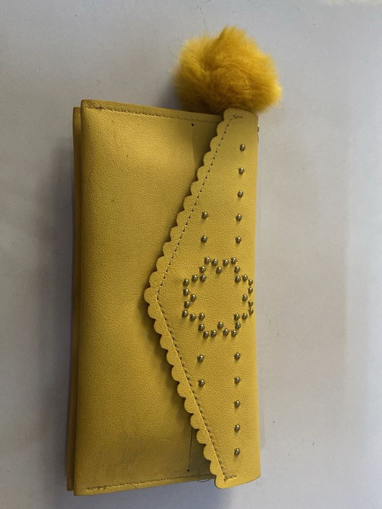 Yellow Hand Held Bag