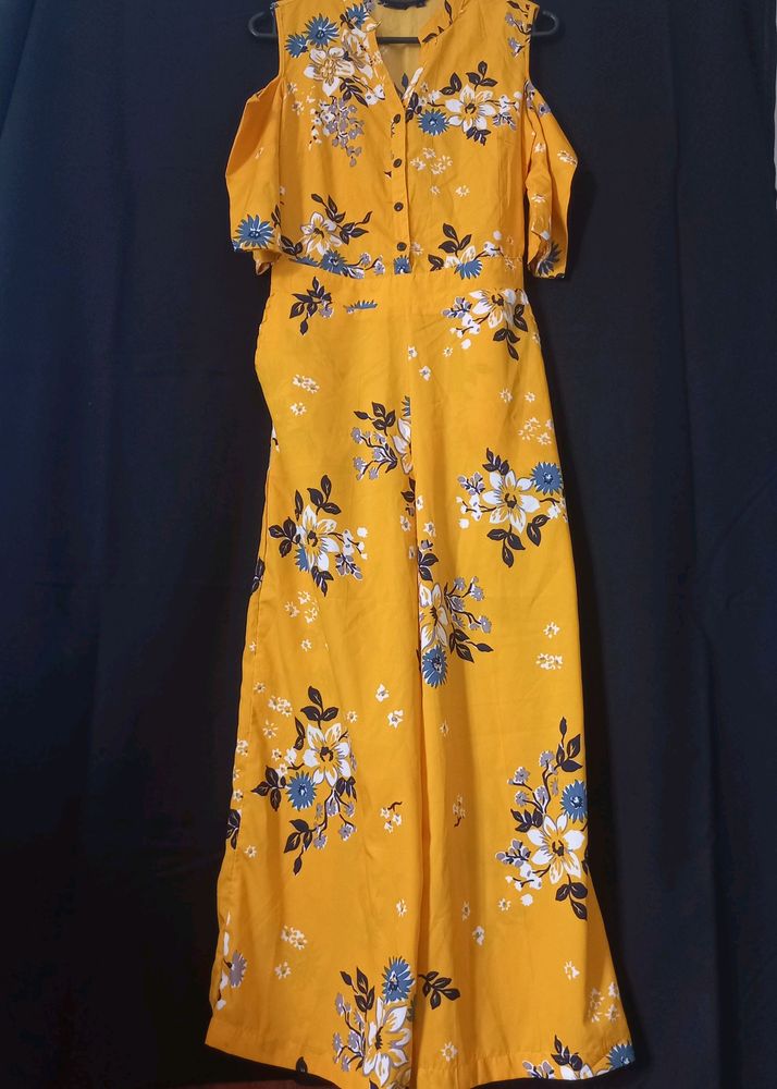 Deewa, Women mustard Yellow &amp; Blue Printed Cold Sh
