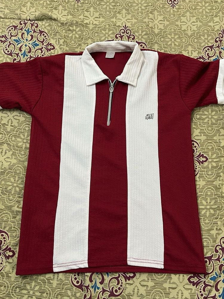 Striped Polo T-Shirt