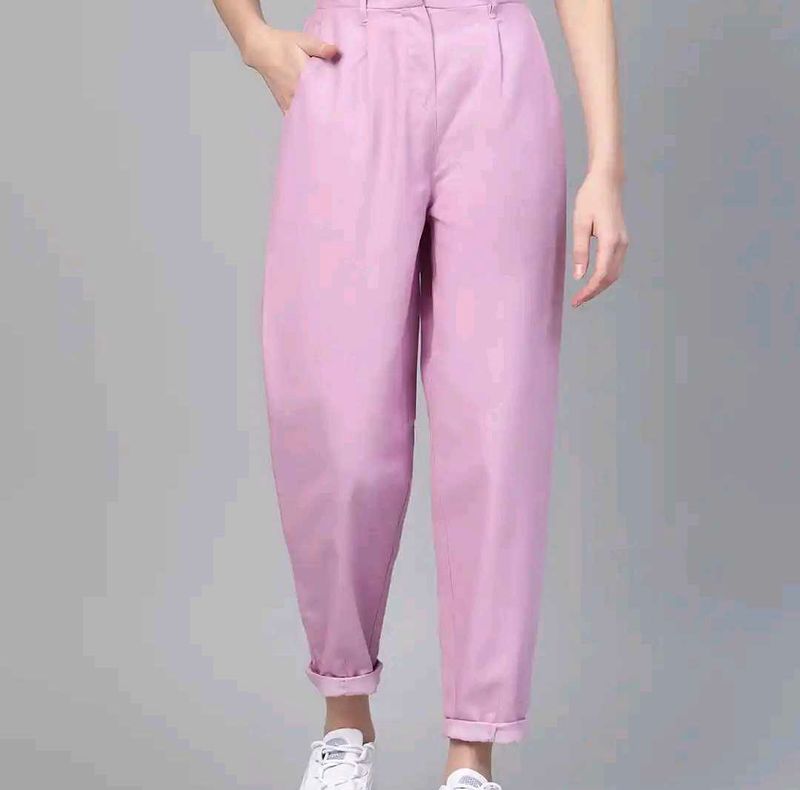 Stylish Lavender Casual Pants
