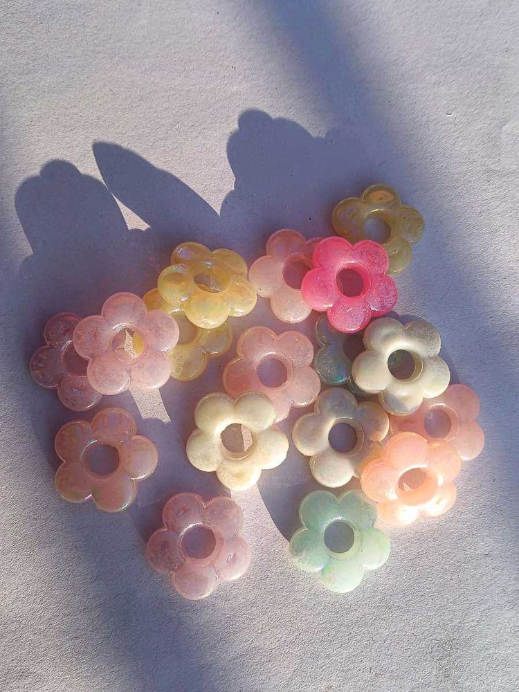 pastel flower beads