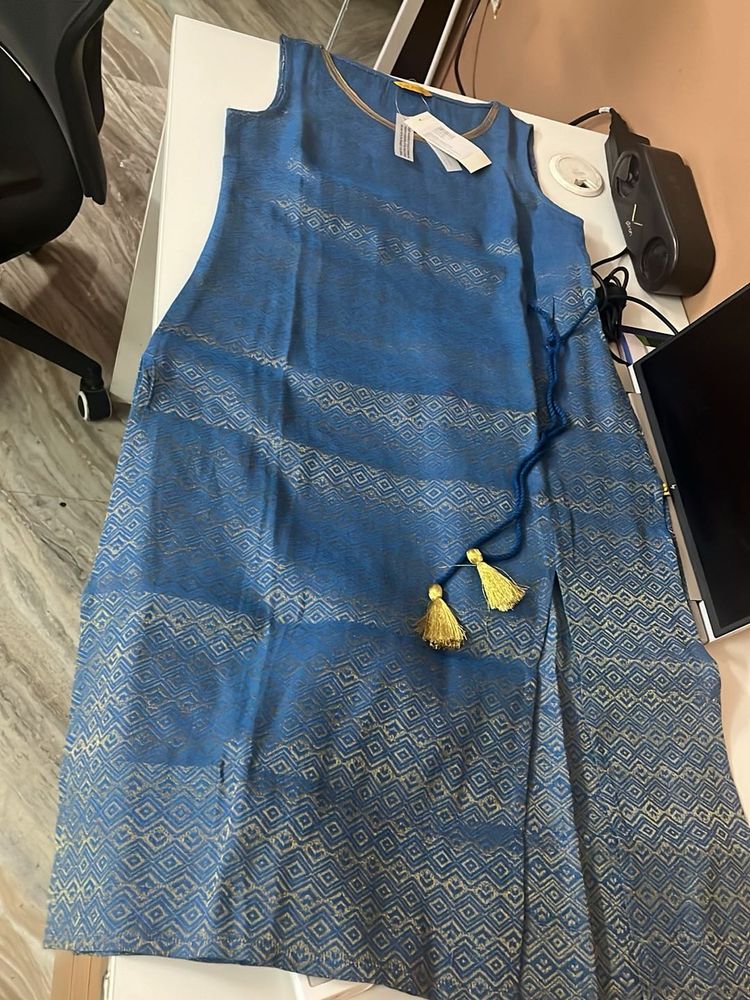 Blue Printed Kurta