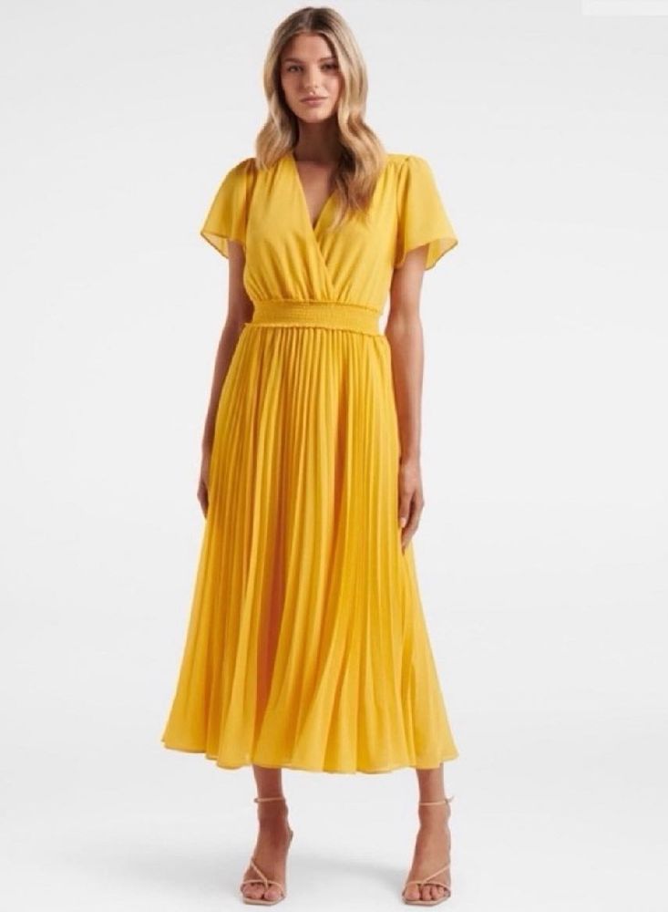 Forever New CHANTELLENWTPLEATEDMIDIDRESS