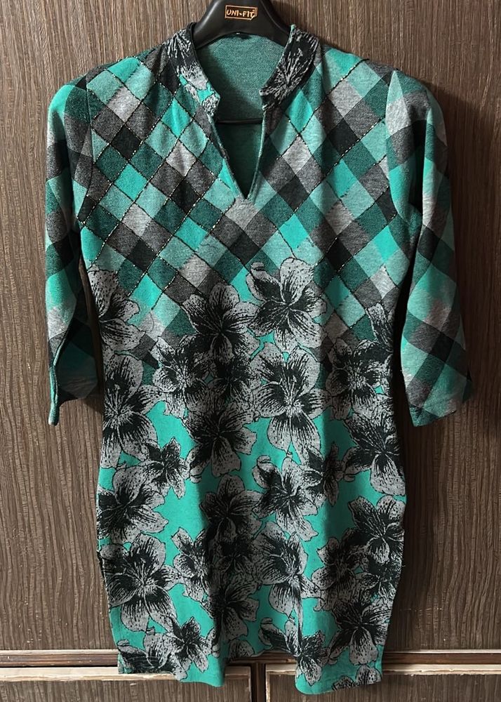 Floral &amp; Geometric Print Top