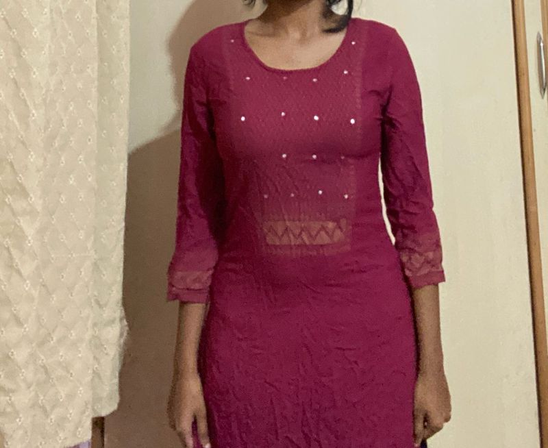 Elegant Maroon Kurta