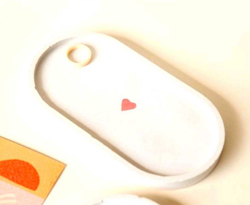 Ovel Heart trinket Tray