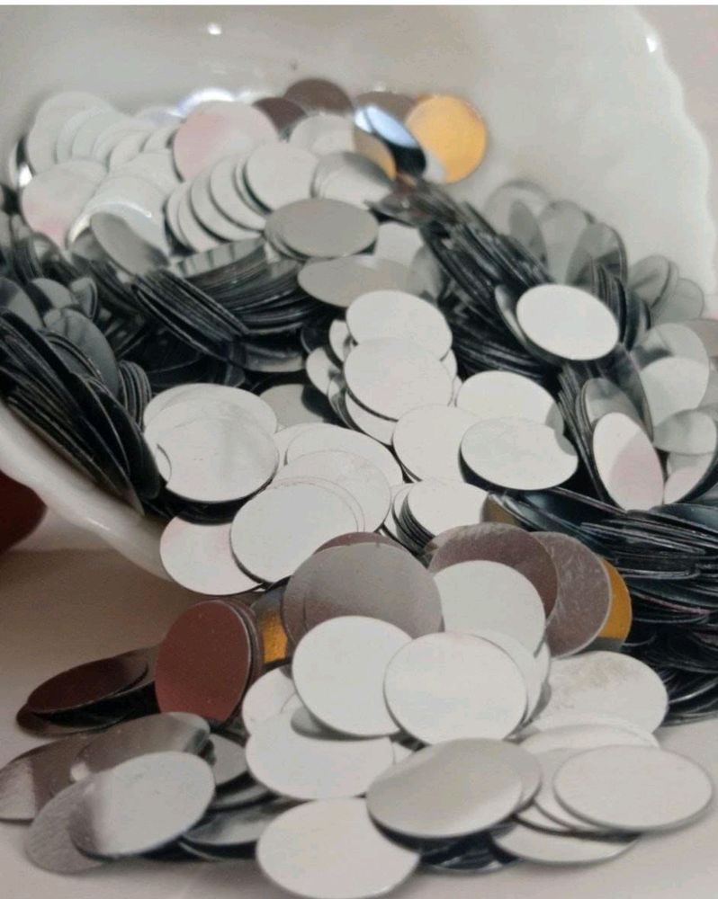 Full Packet(50+)of Silver / Golden Plastic Mirror