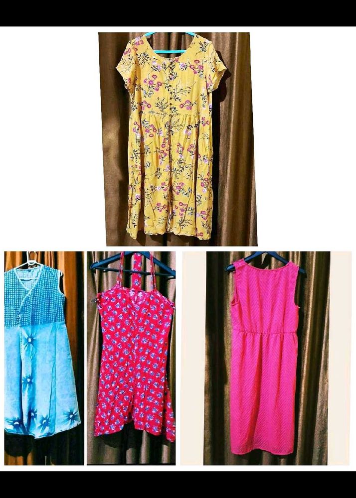 4 Dress Combo Size 40 inches