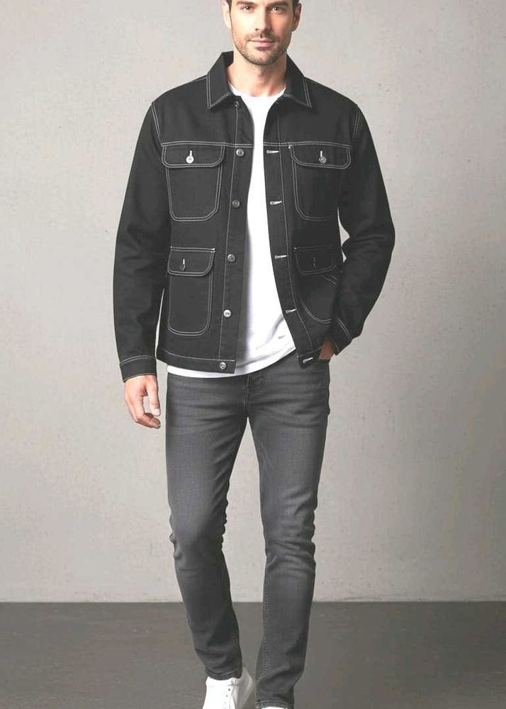 The Contrast Stitch Workwear JacketEmbrace a rugge