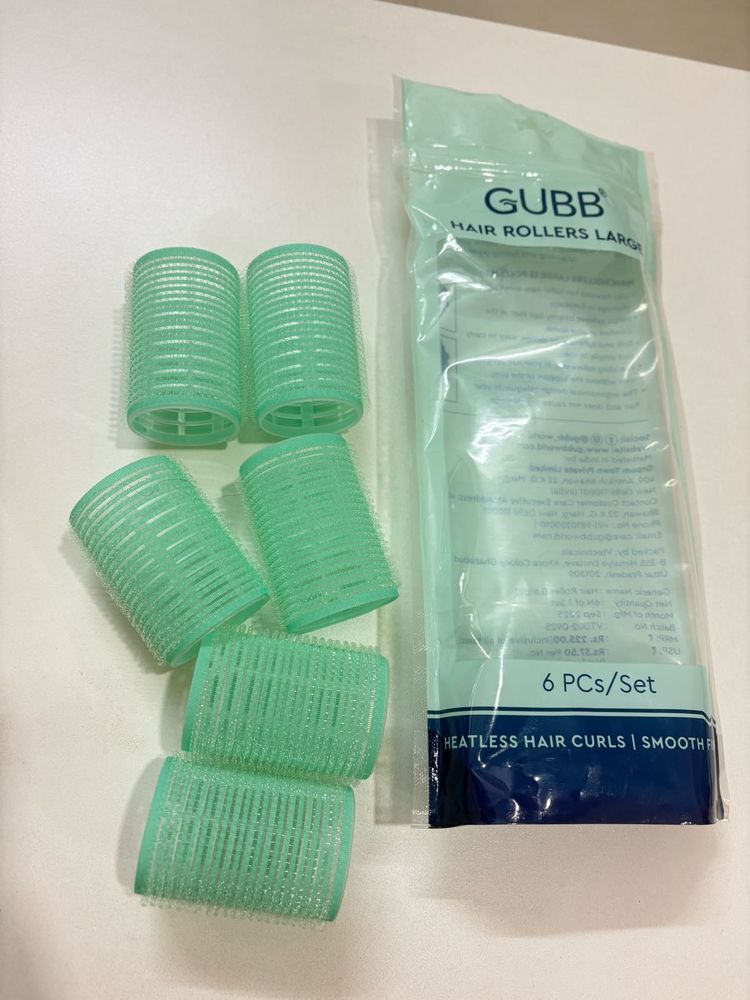 GUBB Hair Rollers - 6 Pcs