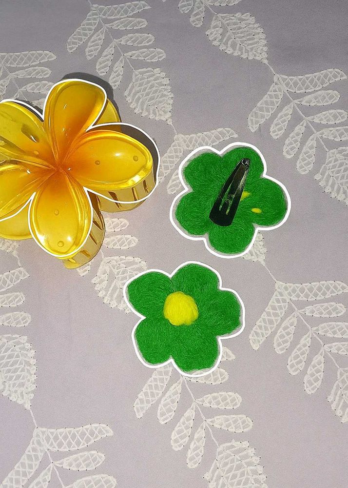 Floral Hair Accessories Set