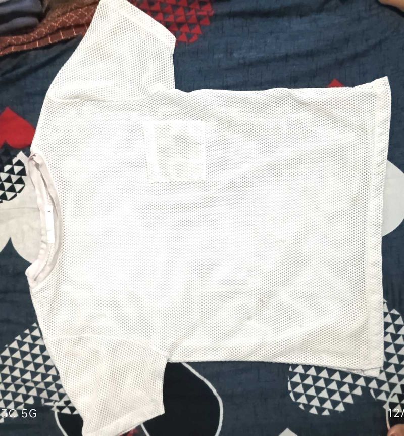 Casual White T-Shirt Men And Women Both Can Use