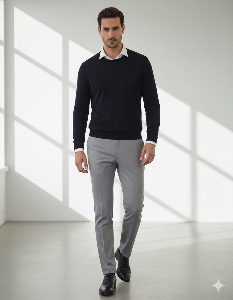 Gray Formal Trousers