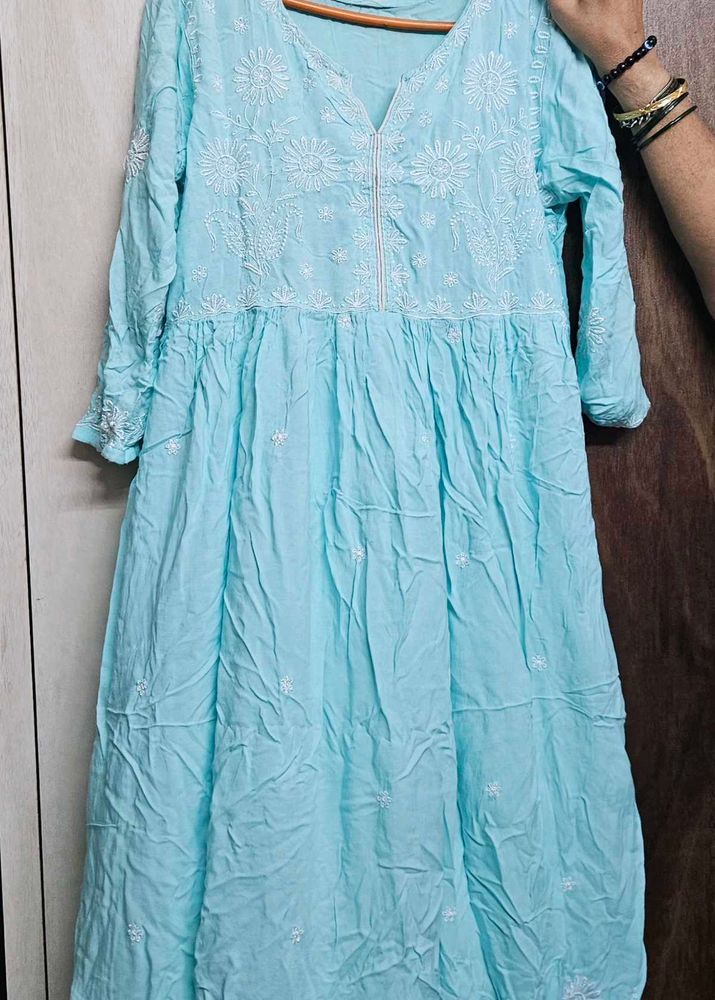 Cotton Blue Kurta