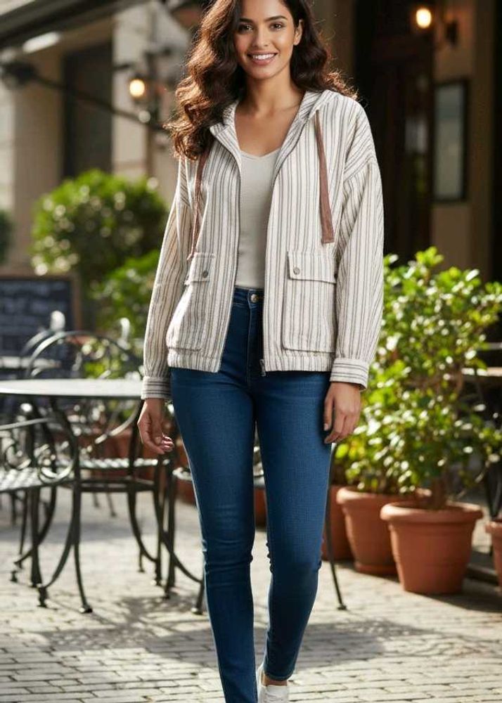 Striped Casual Jacket