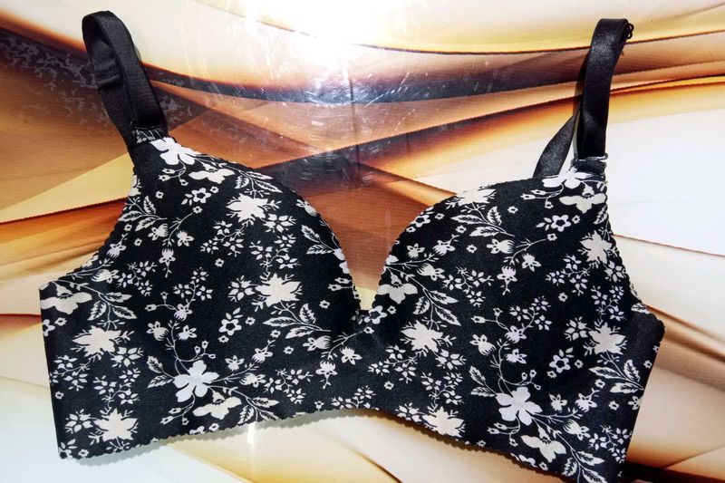 Floral Print Bra