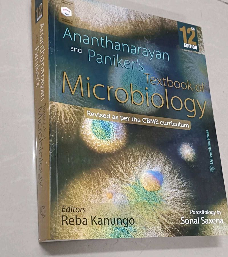ananthanaryan Microbiology Textbook Like New