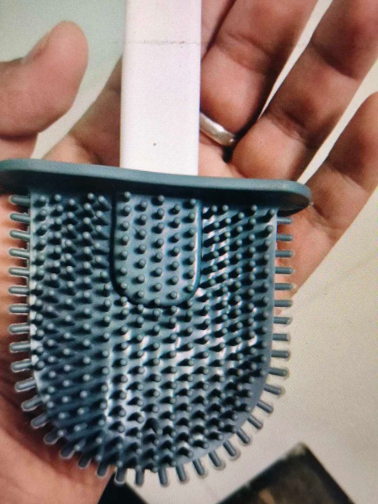 Silicone Water Drop Toilet Brush Deep Cleaning