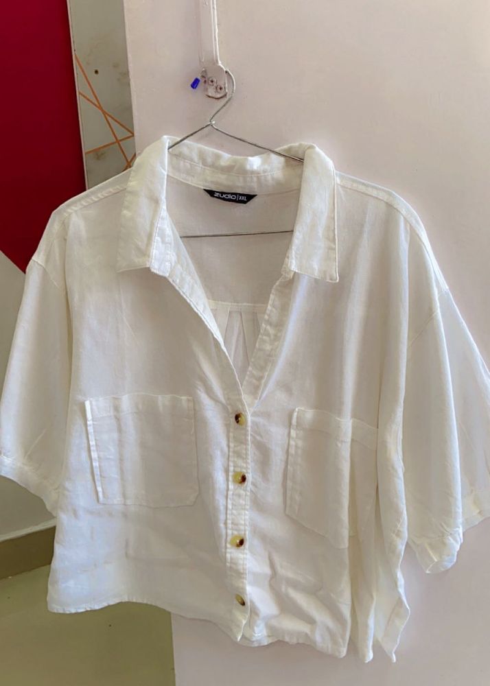 white crop shirt from zudio