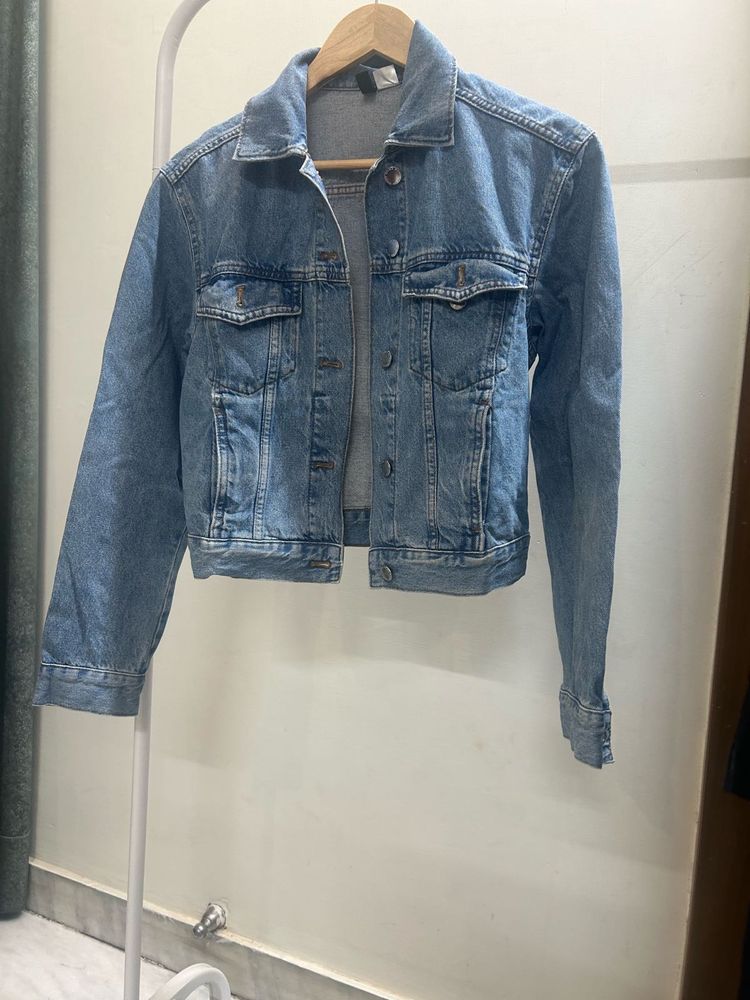 H&amp;M Divided Faded Denim Jacket