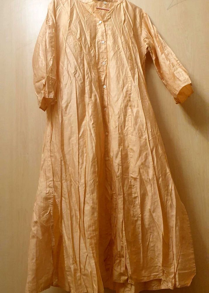 Peachy Orange Kurta