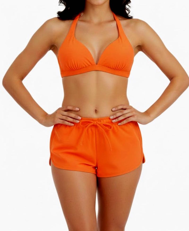 Neon Orange swimwear Shorts -top free
