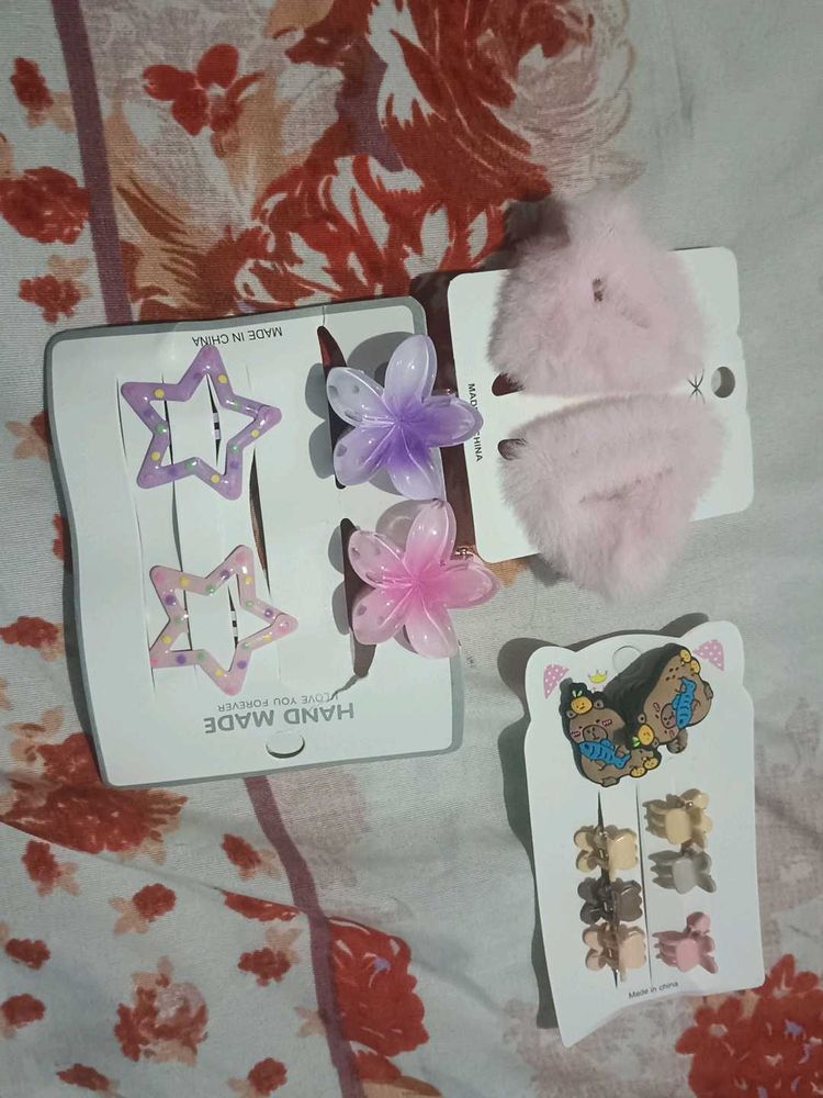 Cute Hair Clip Set
