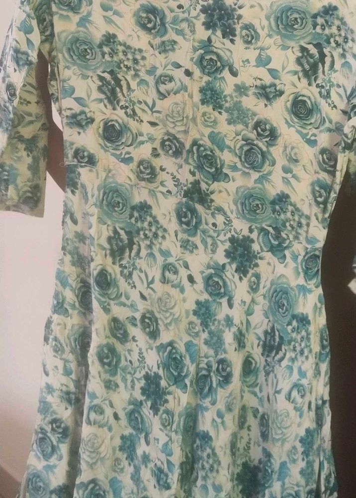 Flower Print Kurta