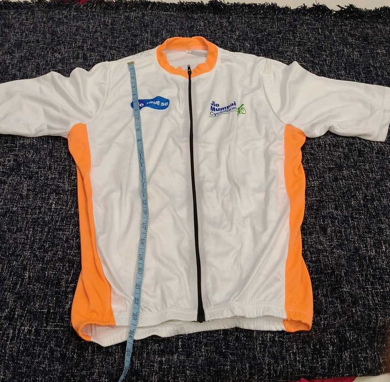 Unisex Large Size Cycling Jersey with Back Pockets
