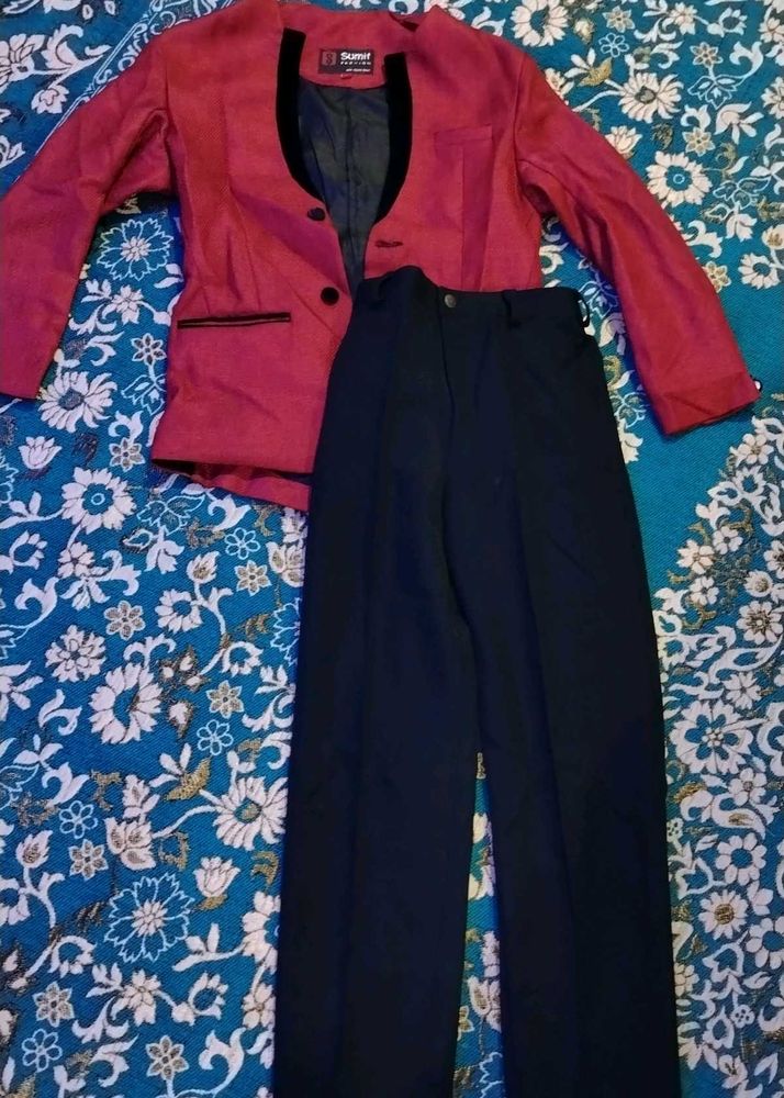 Stylish Red Suit Set