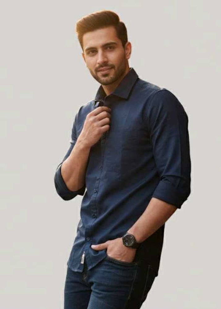 Stylish Navy Blue (M) size Shirt