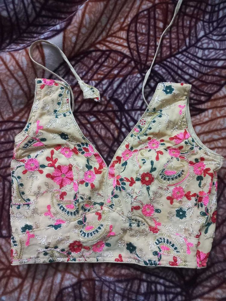 Embroidered Padded Blouse