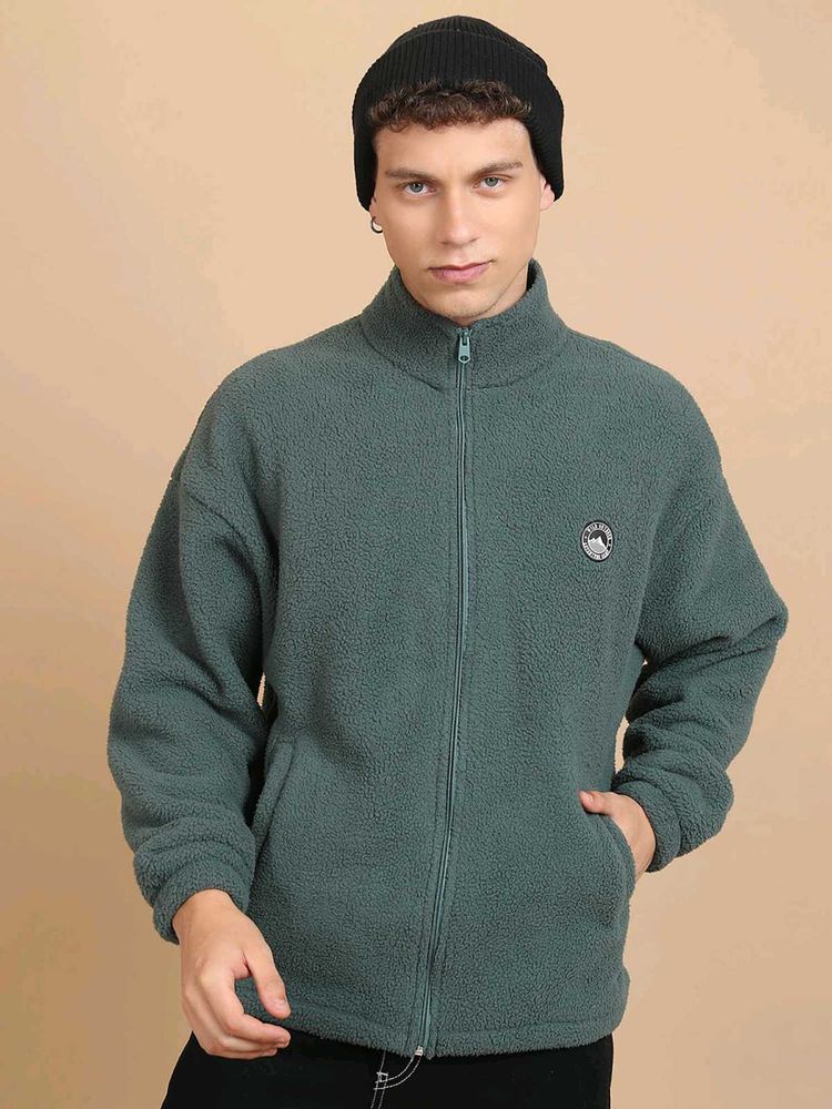 Highlander Green Fleece Jacket, M Size