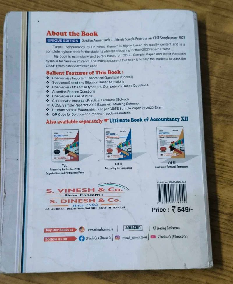 Accountancy Question Bank With Answers Class 12