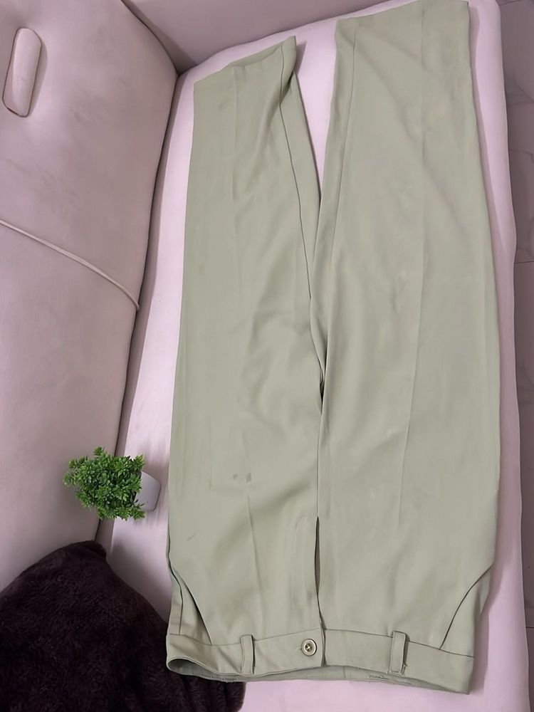 Elegant Light Green Pants